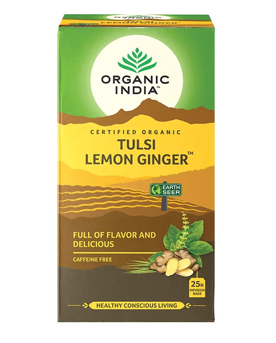 Organic India Tulsi Lemon Ginger Teabags